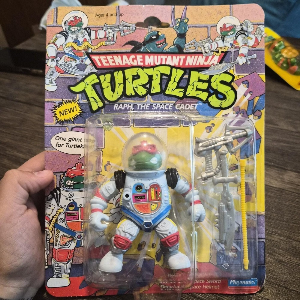 Rare 1990 TMNT Raph the Space Cadet MOC Vintage Playmates Teenage Mutant...
